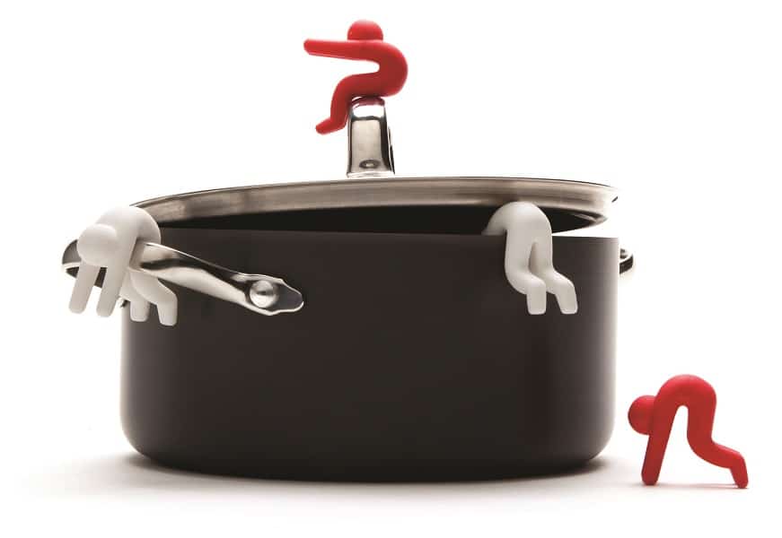 hug doug lepel en pan houder