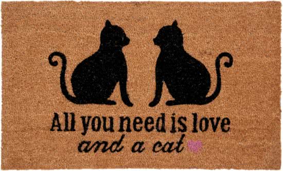 leuke mat - All you need is love and a cat