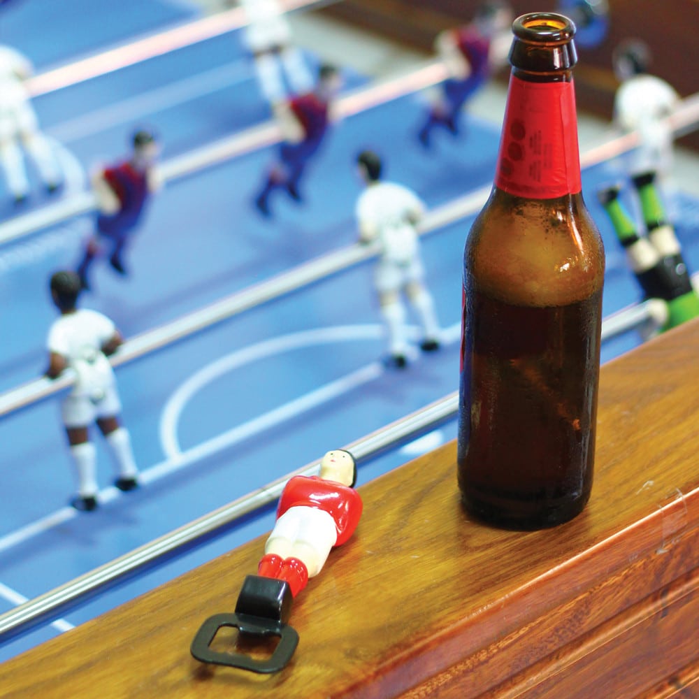 Tafelvoetbal flessenopener
